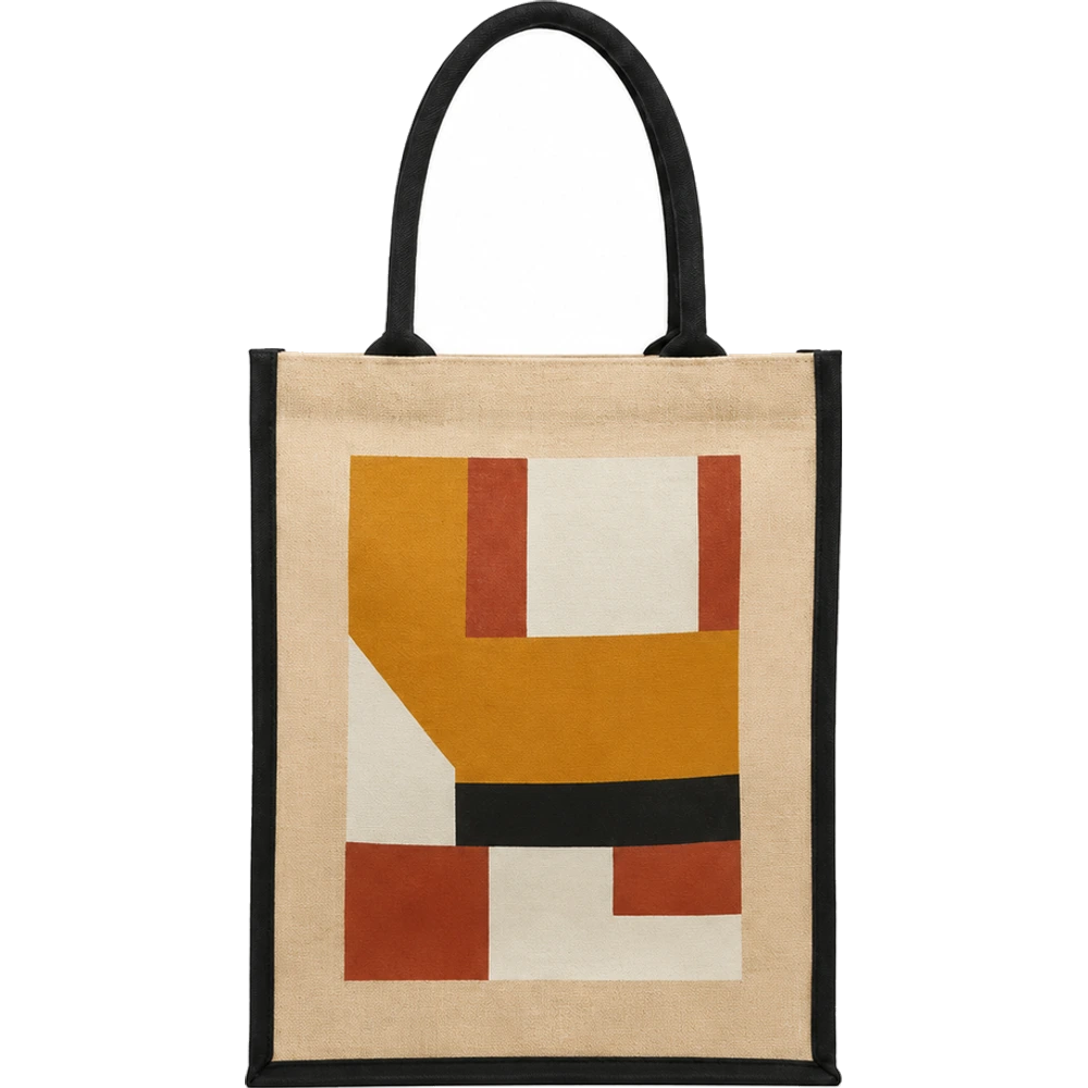 Geometric Canvas Tote