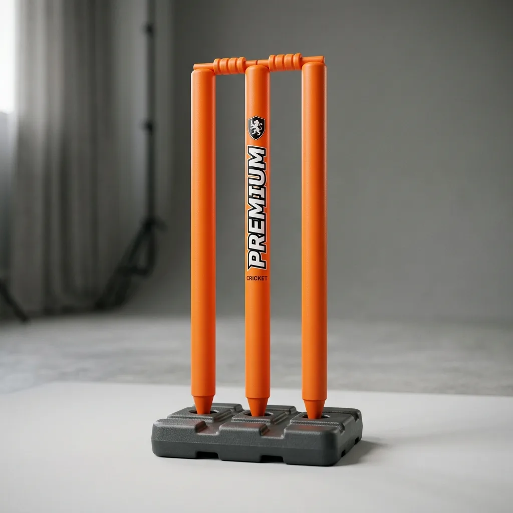 Premium Cricket Plastic Stamp Set with holder (6pcs set)